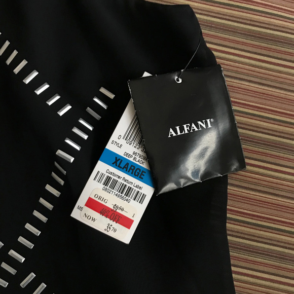 Alfani Flowy Sheer Layered Sleeveless Top - Picture 5 of 6